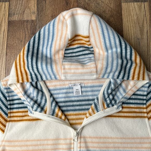 O'NEILL Julia Hoodie Women's Medium Fleece Pullover 1/4 Zip Surfer Skater 5932 - Picture 5 of 12